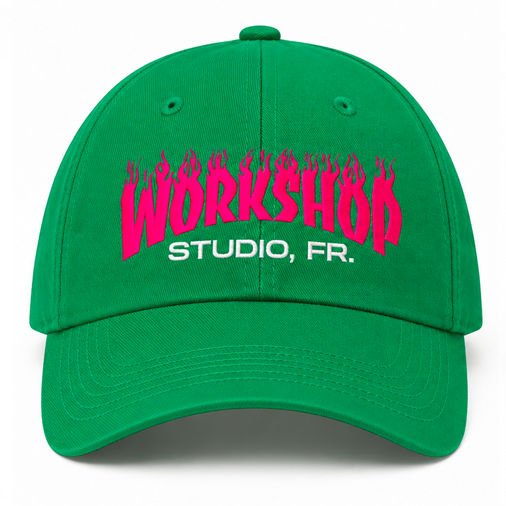 Casquette Snapback WS - Pink Flamming - Vert