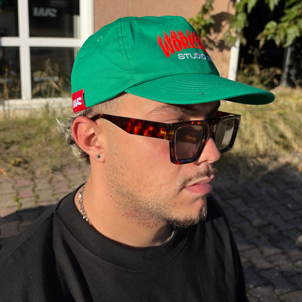 Casquette Snapback WS - Pink Flamming - Vert