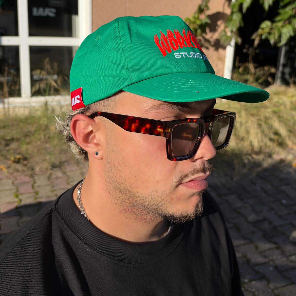 Casquette Snapback WS - Pink Flamming - Vert