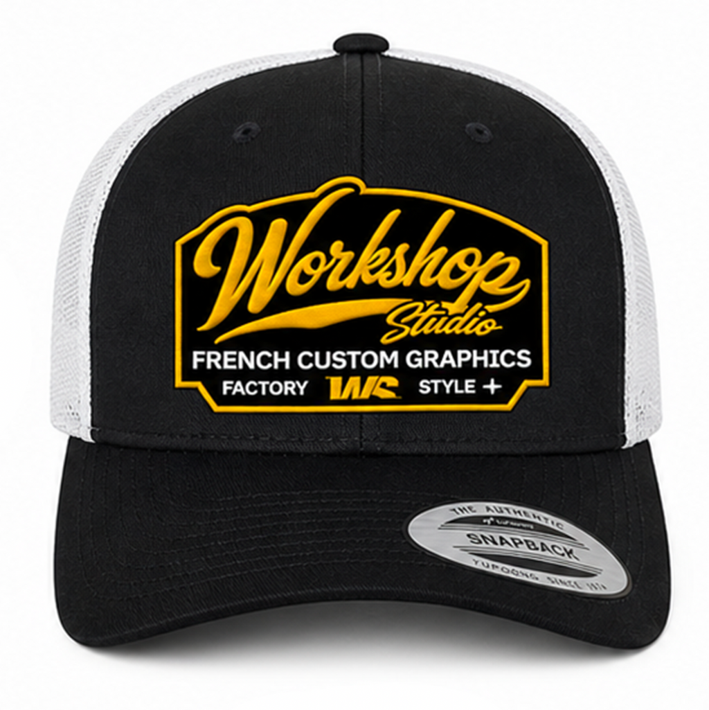 Casquette Snapback Trucker WS - Ecusson - Noir
