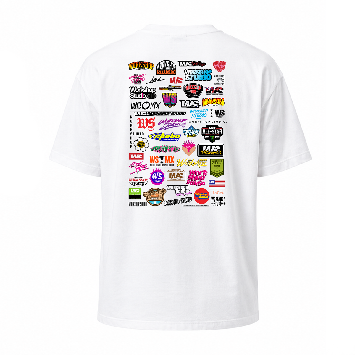T-shirt WS - Blanc - Multi Logos