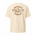 T-shirt WS - Beige - Workshop Moto Dealer